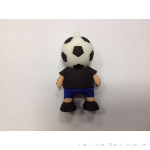 Football Man USB Flash Drive/Customized Package/Printing, 3-year Warranty, 64MB-128GB/Grade A 50 MOQ